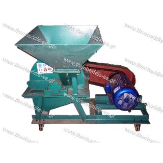 Wood crusher with motor 3phase 15hp max Φ130mm